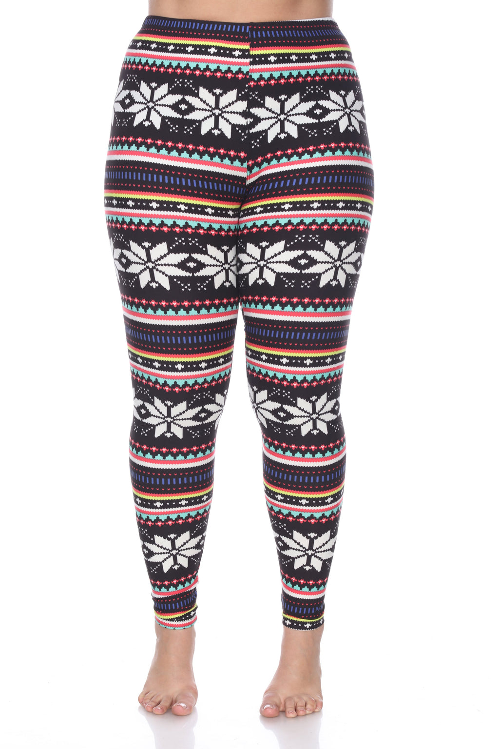 Mid Rise Printed Leggings-Plus (6 Colors Available)