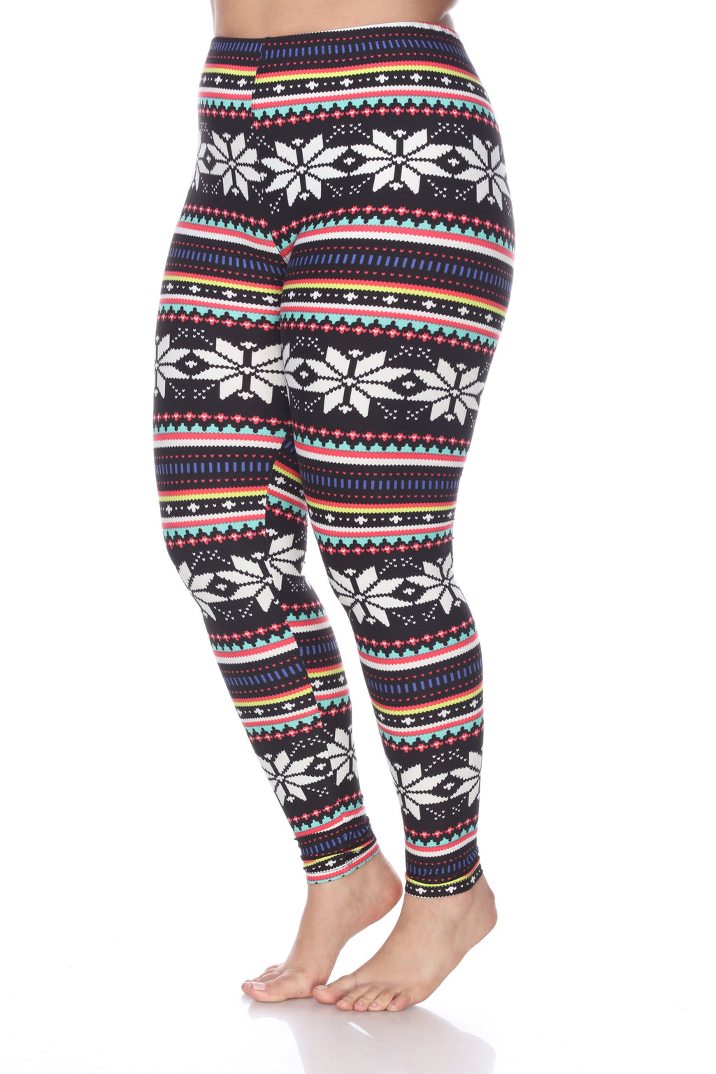 Mid Rise Printed Leggings-Plus (6 Colors Available)