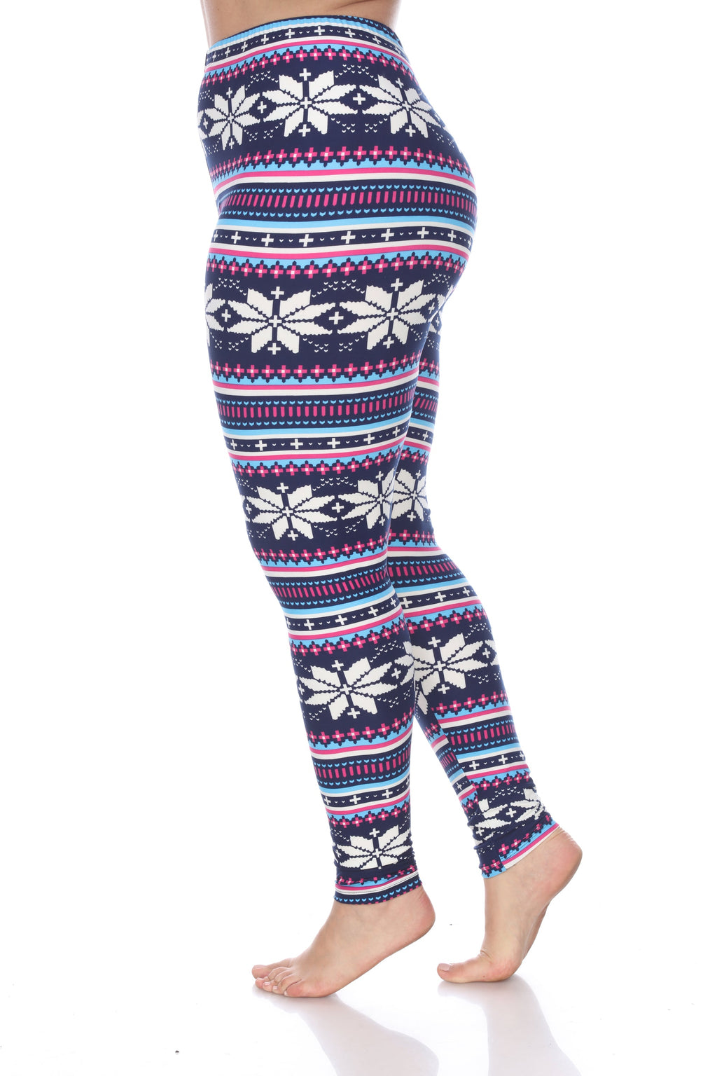 Slim Fit Printed Leggings- Plus (5 Colors Available)