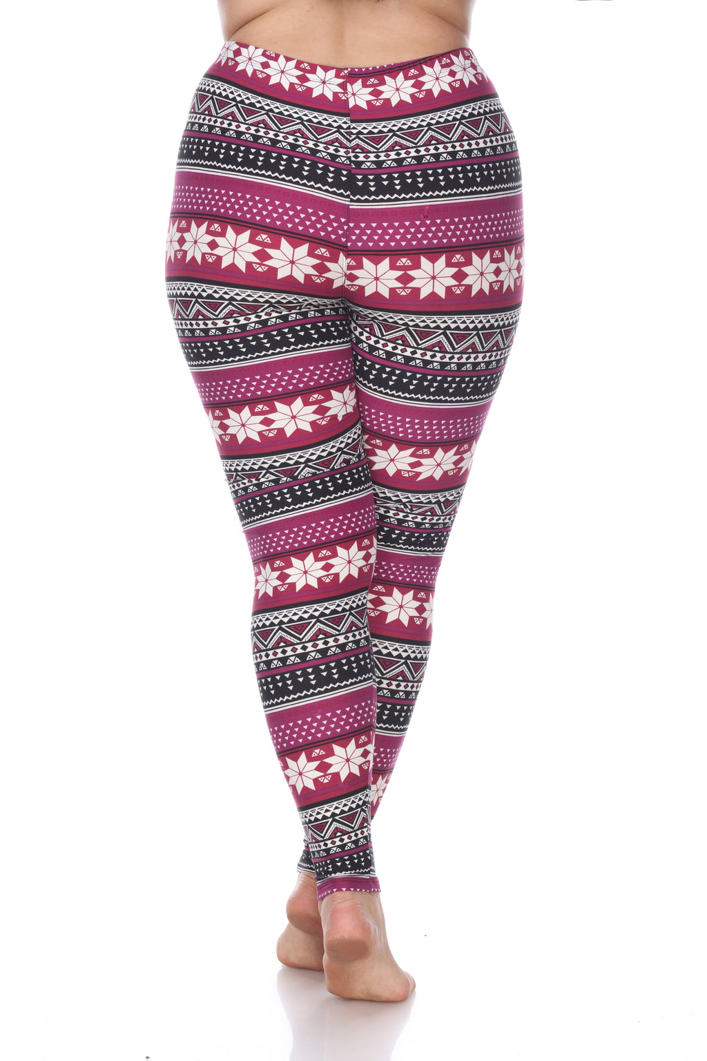 Slim Fit Printed Leggings- Plus (5 Colors Available)