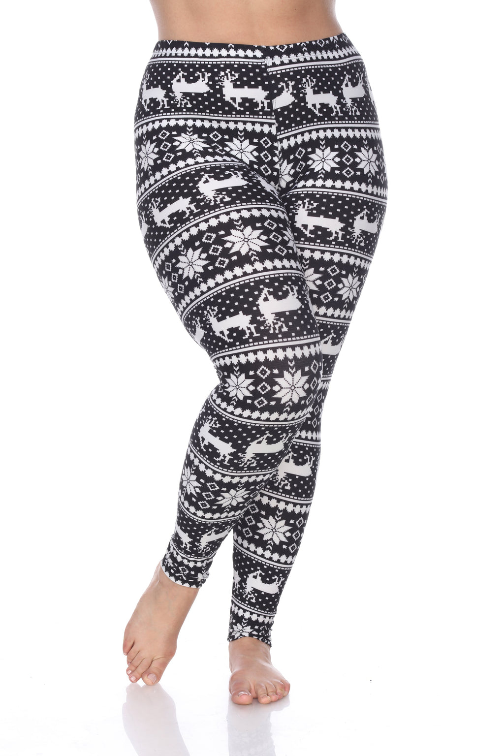 Mid Rise Printed Leggings-Plus (6 Colors Available)