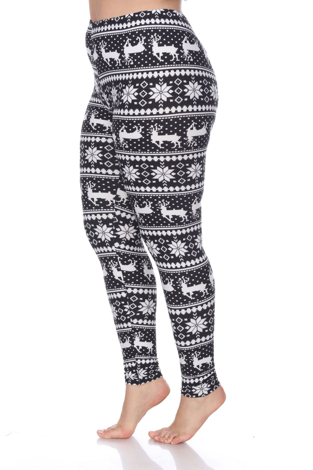 Mid Rise Printed Leggings-Plus (6 Colors Available)