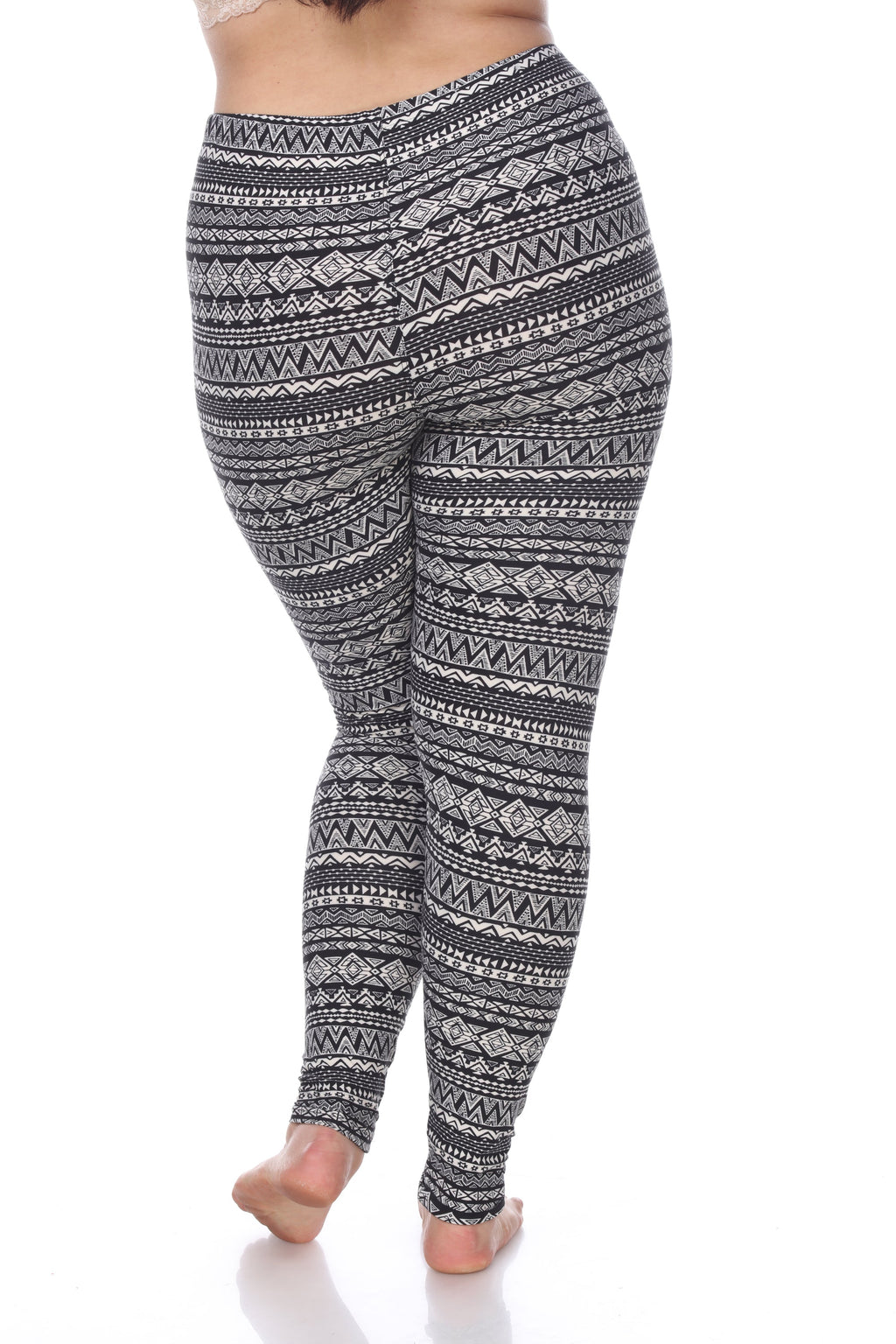 Slim Fit Printed Leggings- Plus (5 Colors Available)