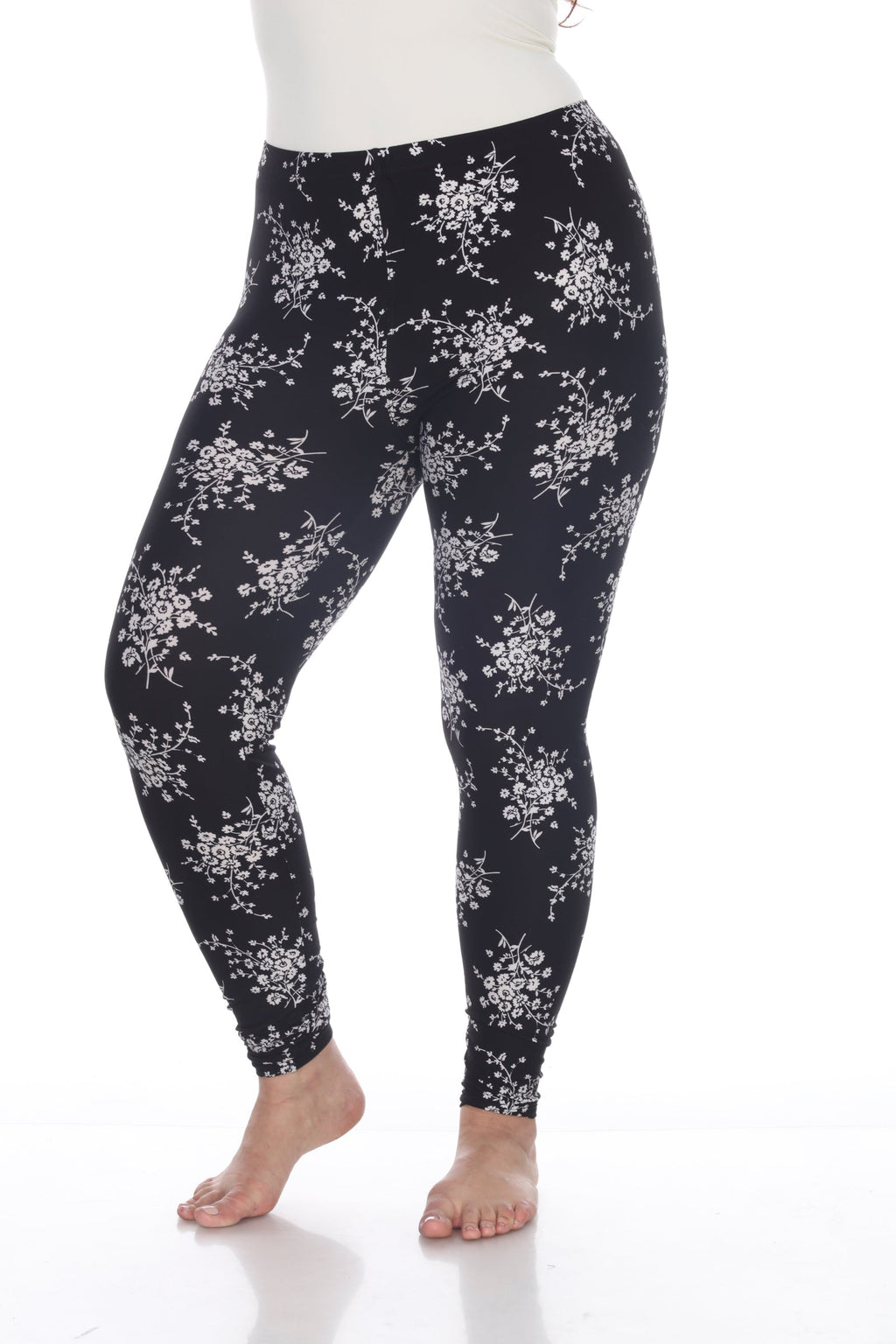 Mid Rise Printed Leggings-Plus (6 Colors Available)