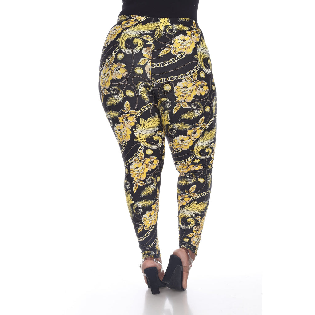 Printed Leggings - Plus  (8 Colors Available)