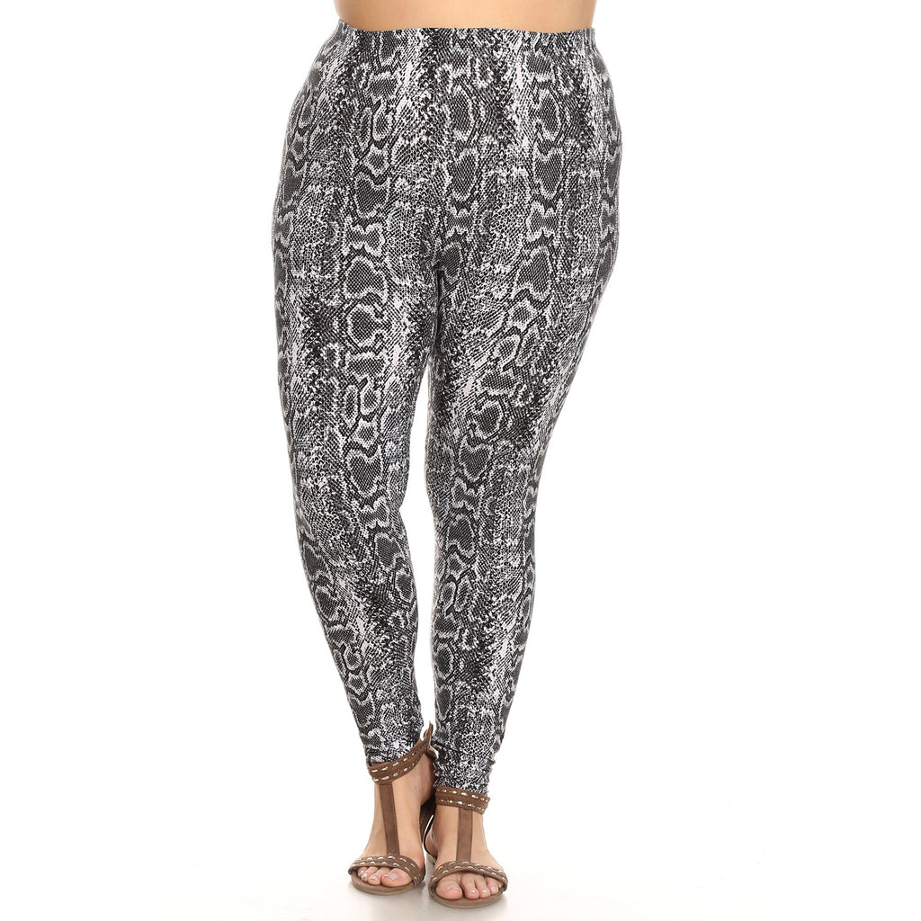 Printed Leggings - Plus  (8 Colors Available)