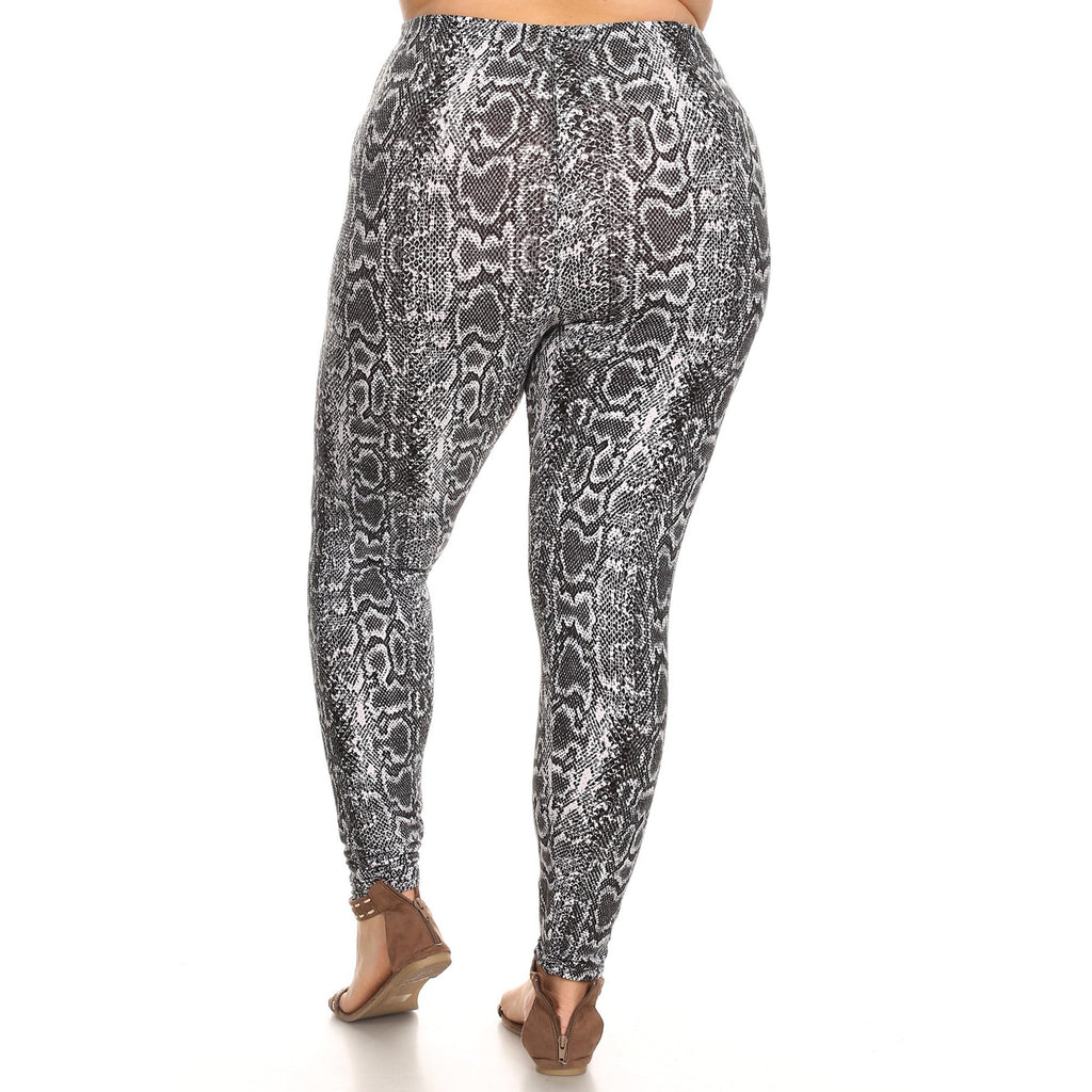 Printed Leggings - Plus  (8 Colors Available)