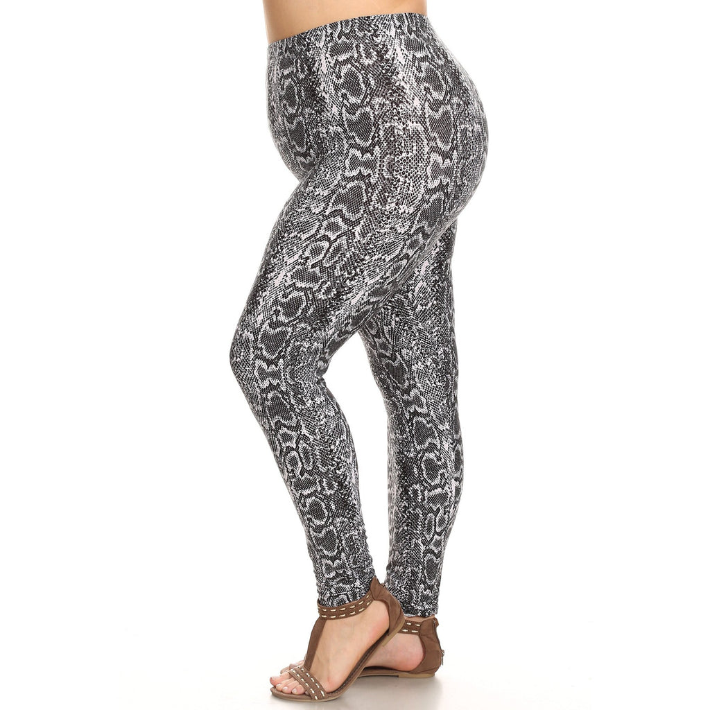 Printed Leggings - Plus  (8 Colors Available)