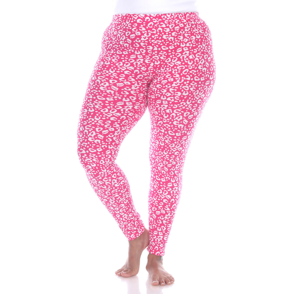 Soft Leopard Printed Leggings-Plus (5 Color Variations)