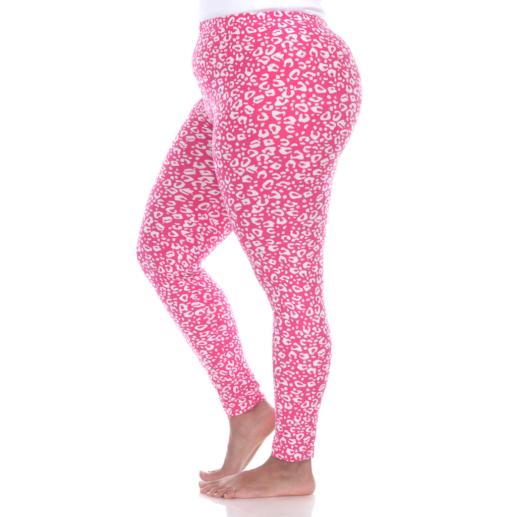 Soft Leopard Printed Leggings-Plus (5 Color Variations)