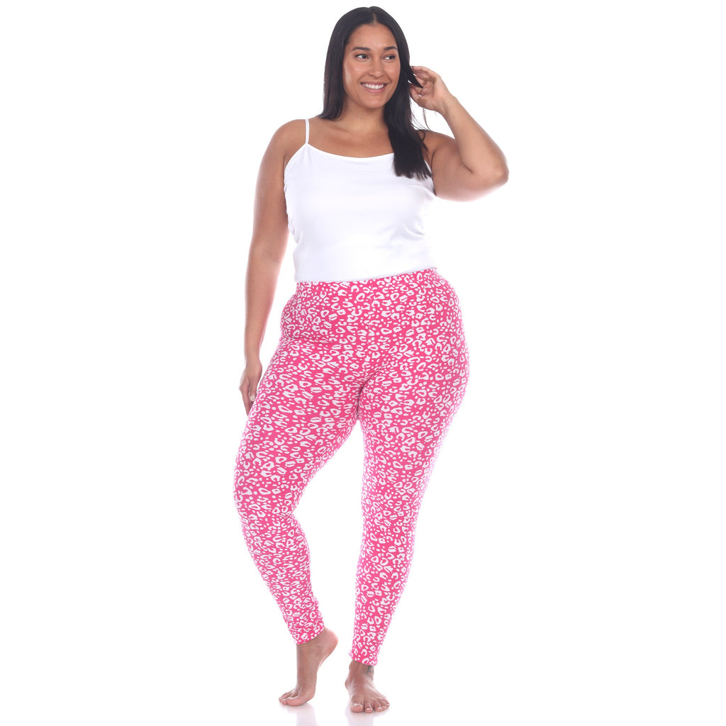 Soft Leopard Printed Leggings-Plus (5 Color Variations)