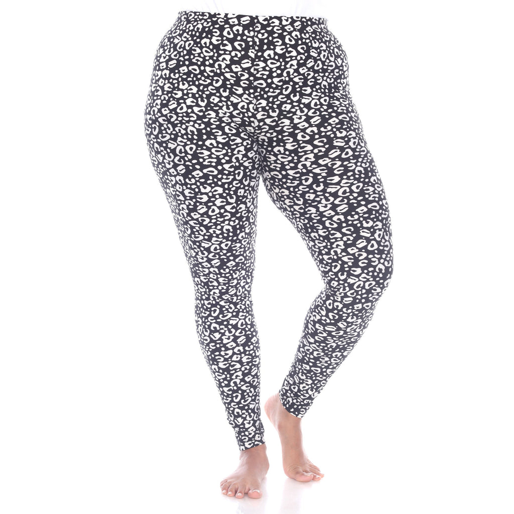 Soft Leopard Printed Leggings-Plus (5 Color Variations)