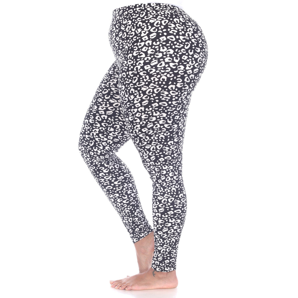 Soft Leopard Printed Leggings-Plus (5 Color Variations)