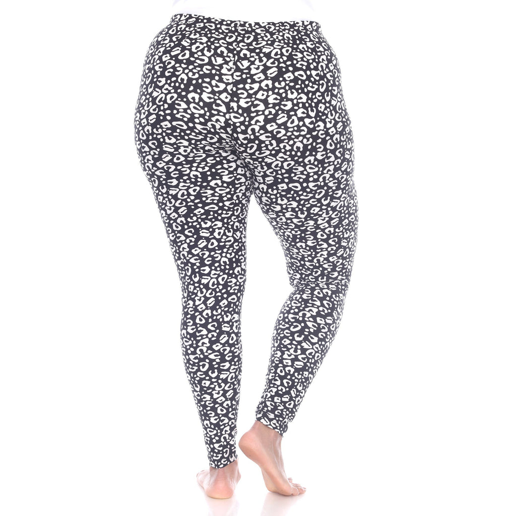 Soft Leopard Printed Leggings-Plus (5 Color Variations)