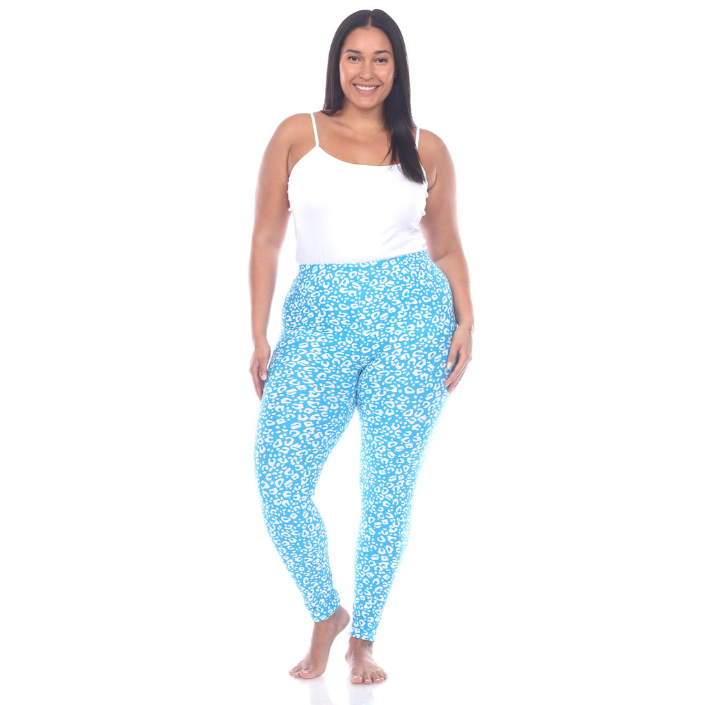 Soft Leopard Printed Leggings-Plus (5 Color Variations)