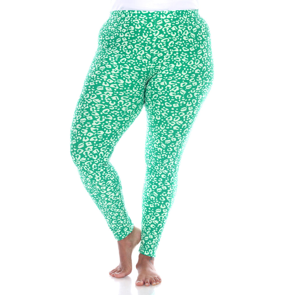 Soft Leopard Printed Leggings-Plus (5 Color Variations)