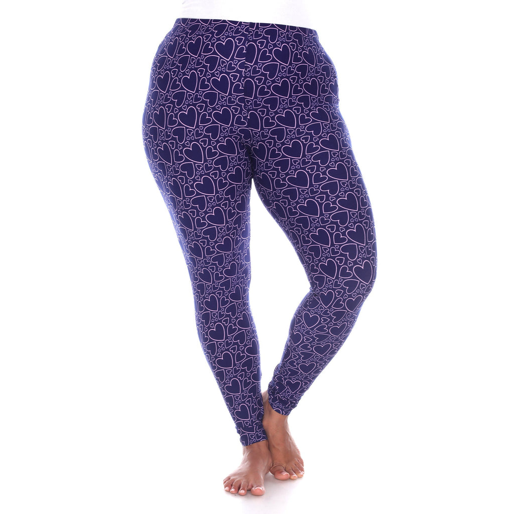 Soft Printed Leggings-Plus (3 Color Available)