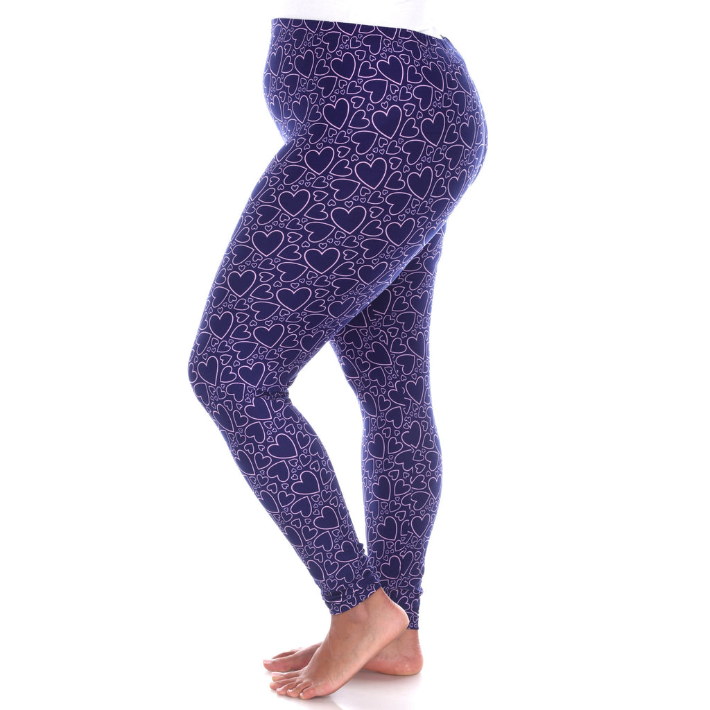 Soft Printed Leggings-Plus (3 Color Available)