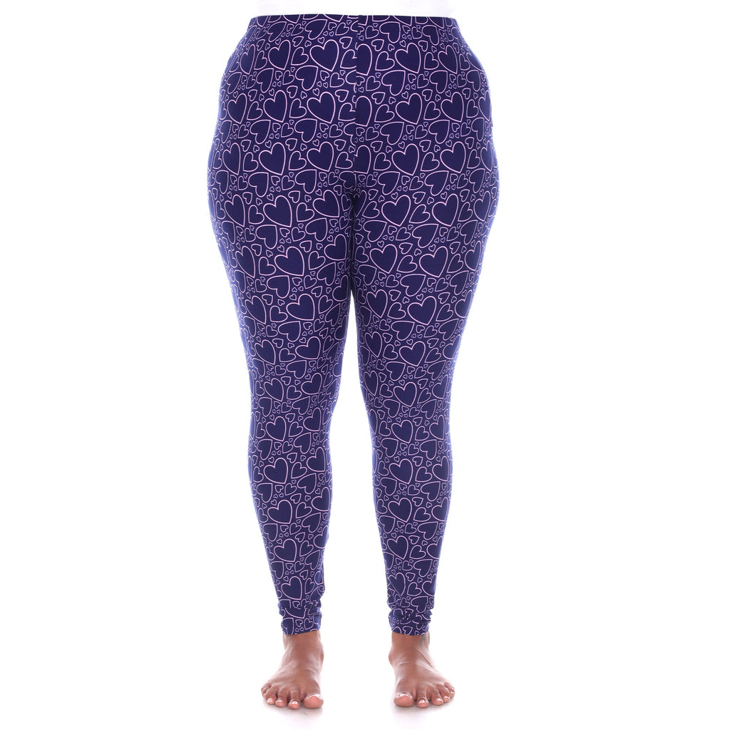 Soft Printed Leggings-Plus (3 Color Available)