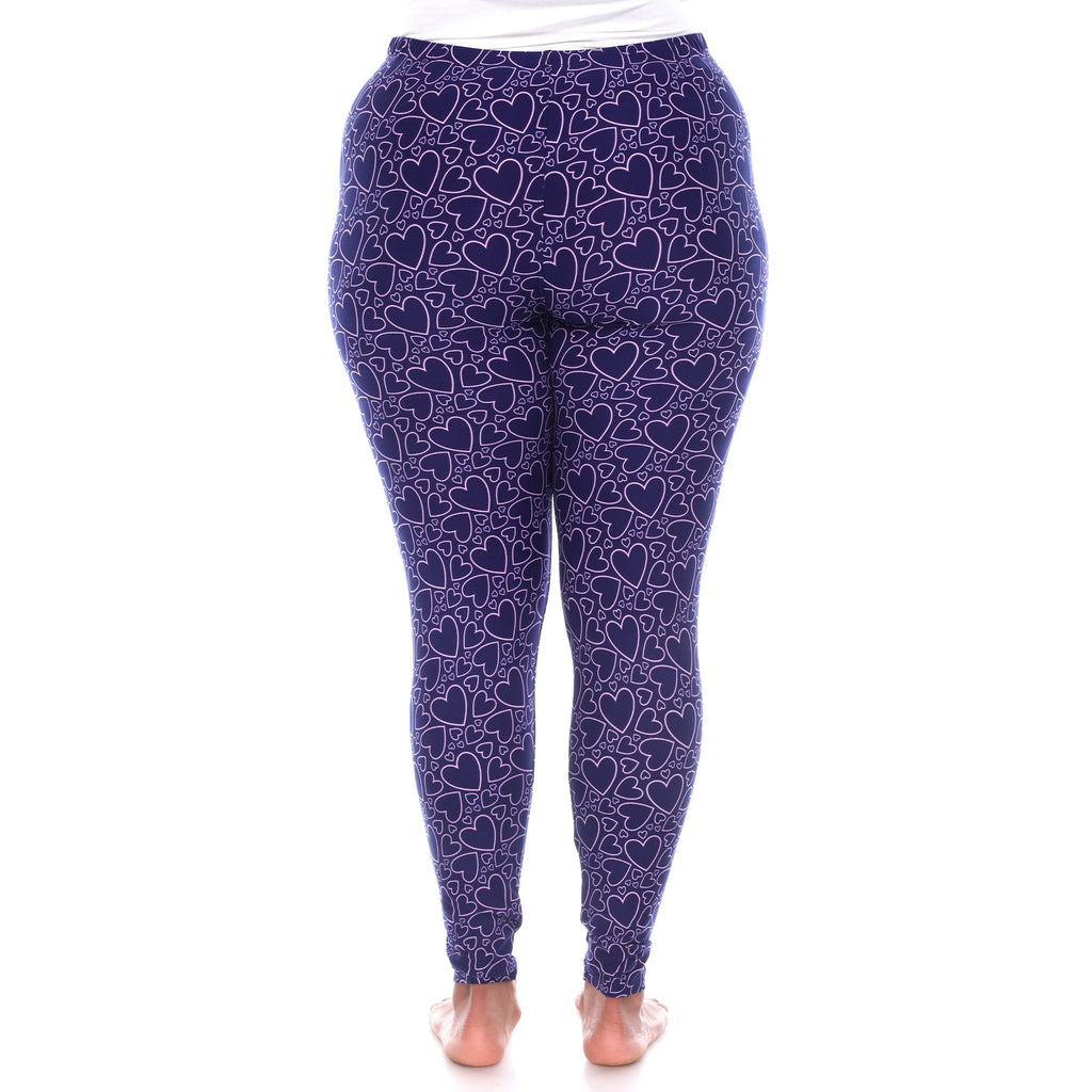 Soft Printed Leggings-Plus (3 Color Available)