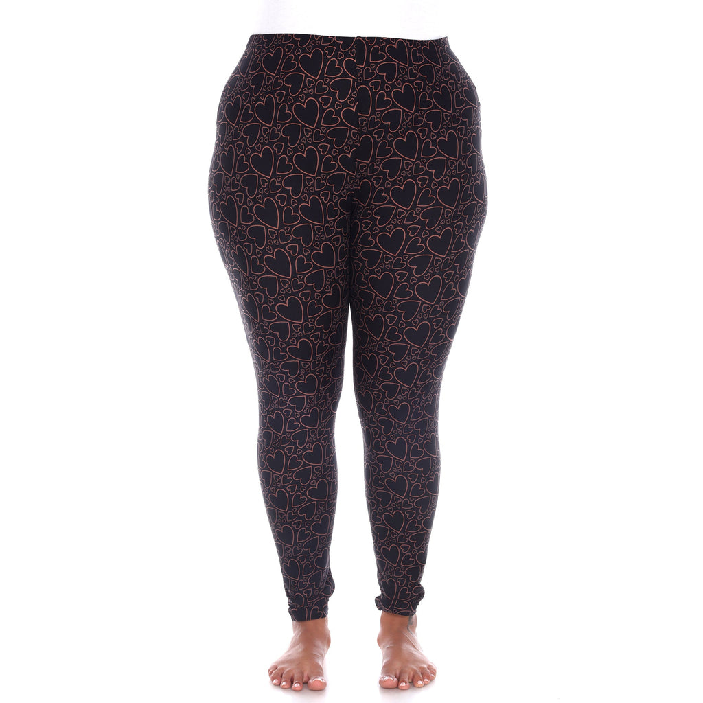 Soft Printed Leggings-Plus (3 Color Available)