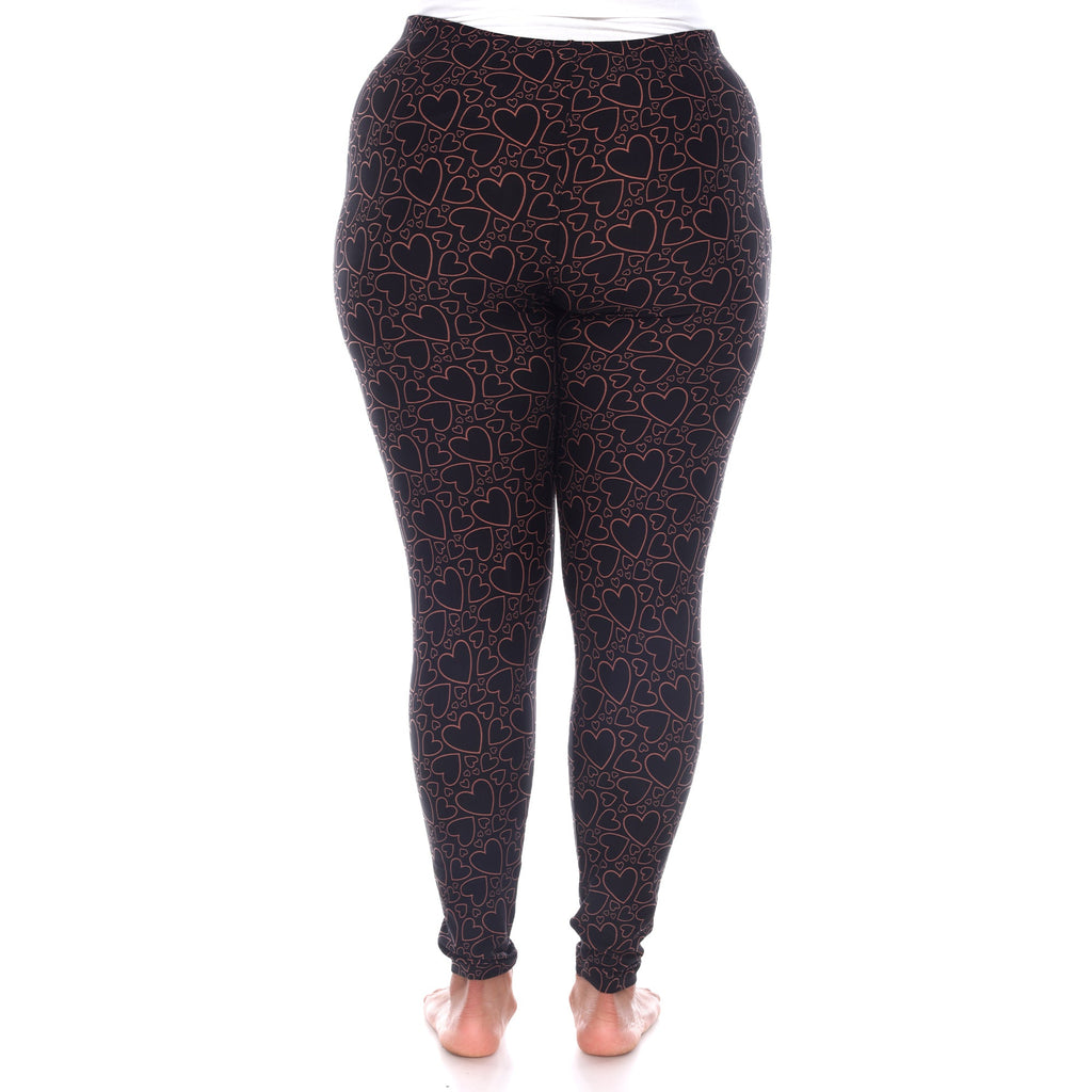 Soft Printed Leggings-Plus (3 Color Available)