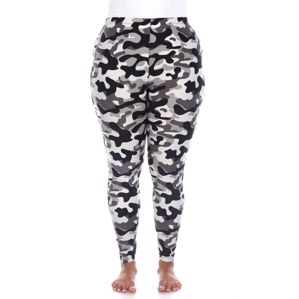 Soft Camo Printed Leggings-Plus (2 Colors Available)