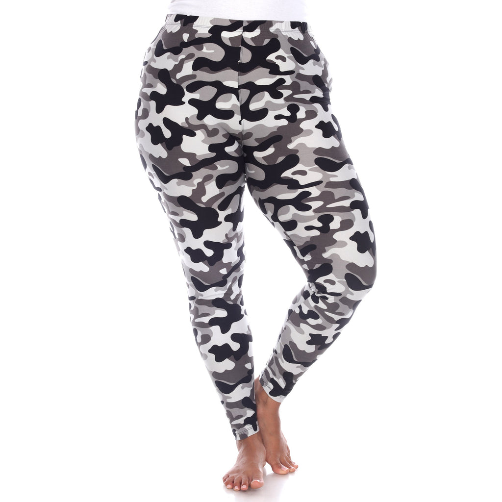 Soft Camo Printed Leggings-Plus (2 Colors Available)