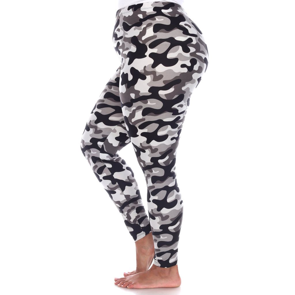 Soft Camo Printed Leggings-Plus (2 Colors Available)