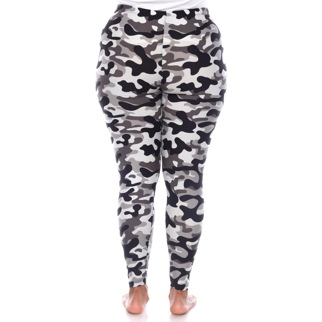 Soft Camo Printed Leggings-Plus (2 Colors Available)