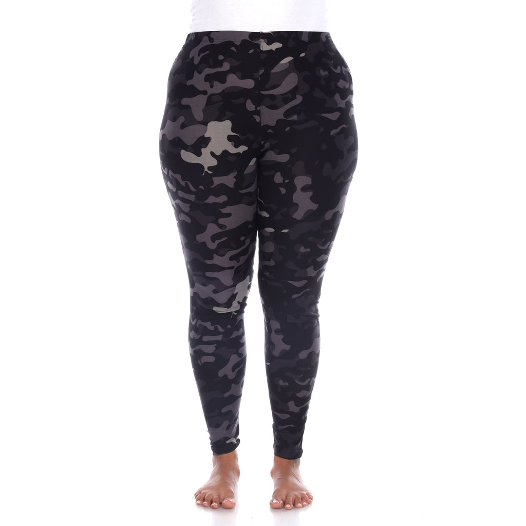 Soft Camo Printed Leggings-Plus (2 Colors Available)