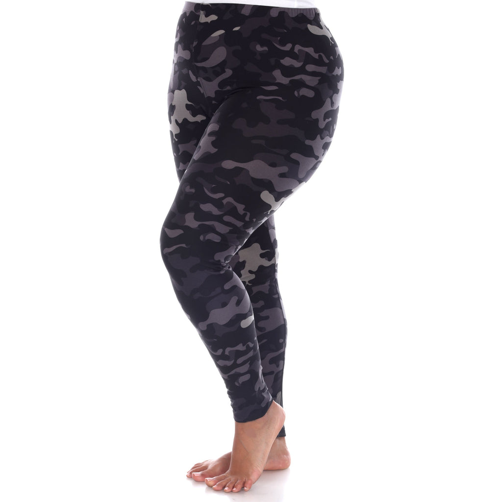 Soft Camo Printed Leggings-Plus (2 Colors Available)