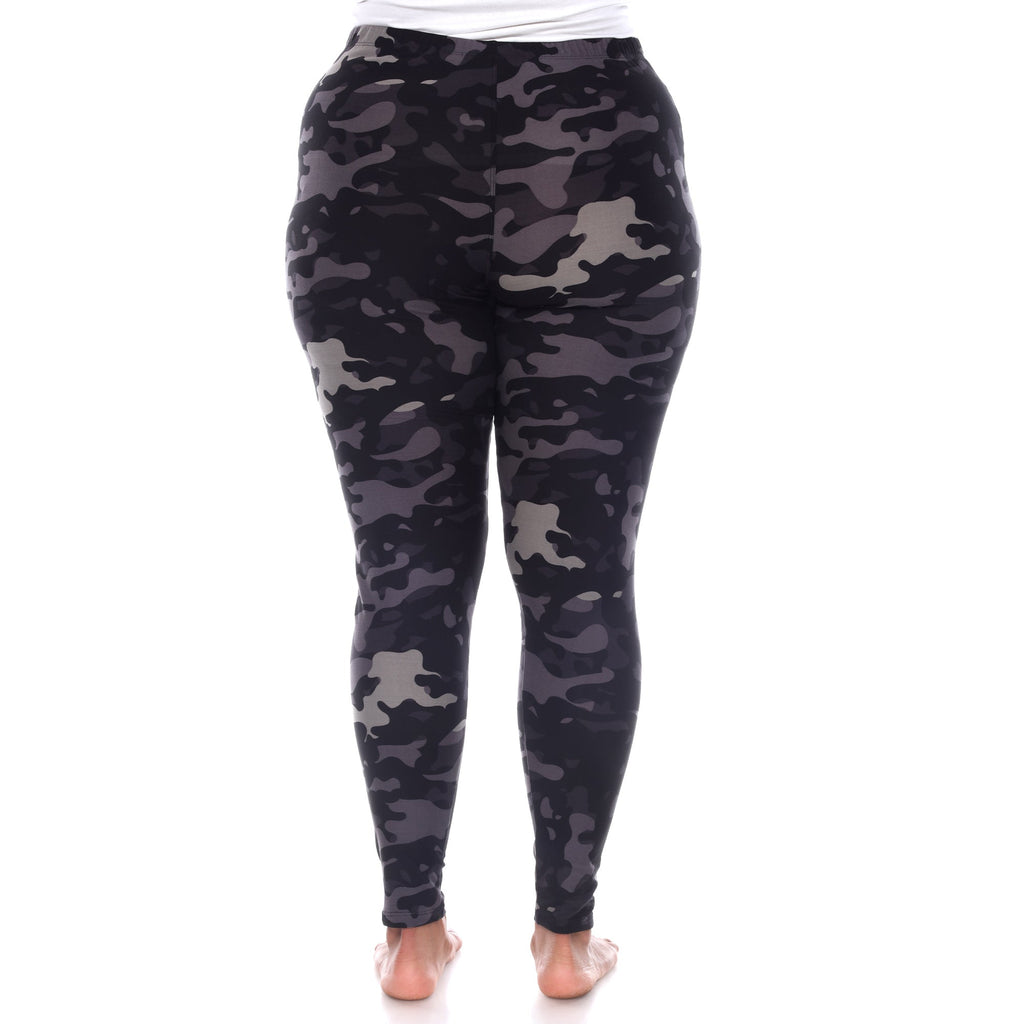 Soft Camo Printed Leggings-Plus (2 Colors Available)