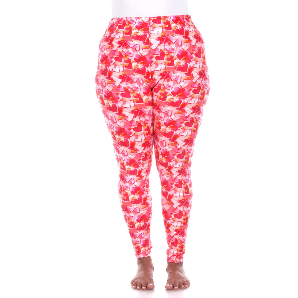 Soft Printed Leggings-Plus (3 Color Available)