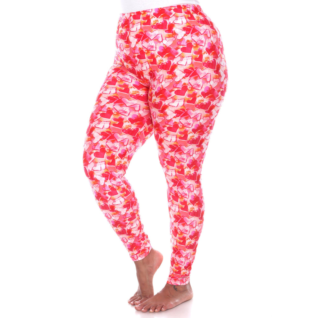 Soft Printed Leggings-Plus (3 Color Available)