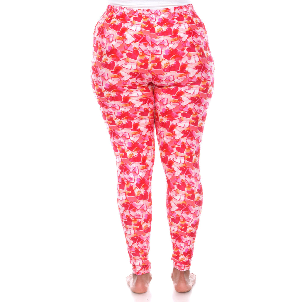 Soft Printed Leggings-Plus (3 Color Available)