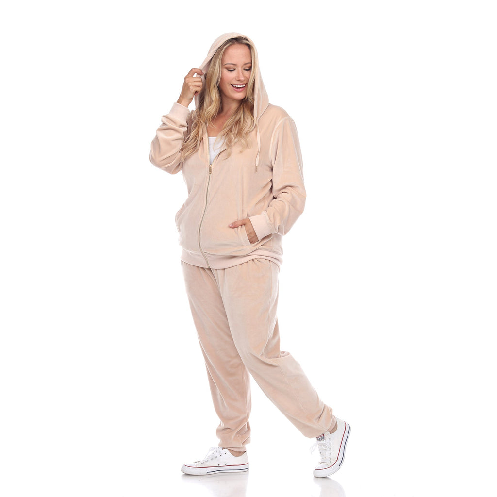 2 Piece Velour Tracksuit Set - Plus- 10 Colors Available