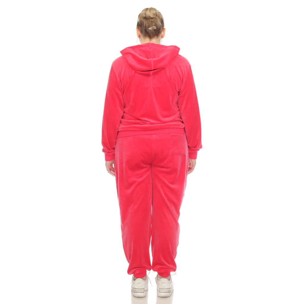 2 Piece Velour Tracksuit Set - Plus- 10 Colors Available