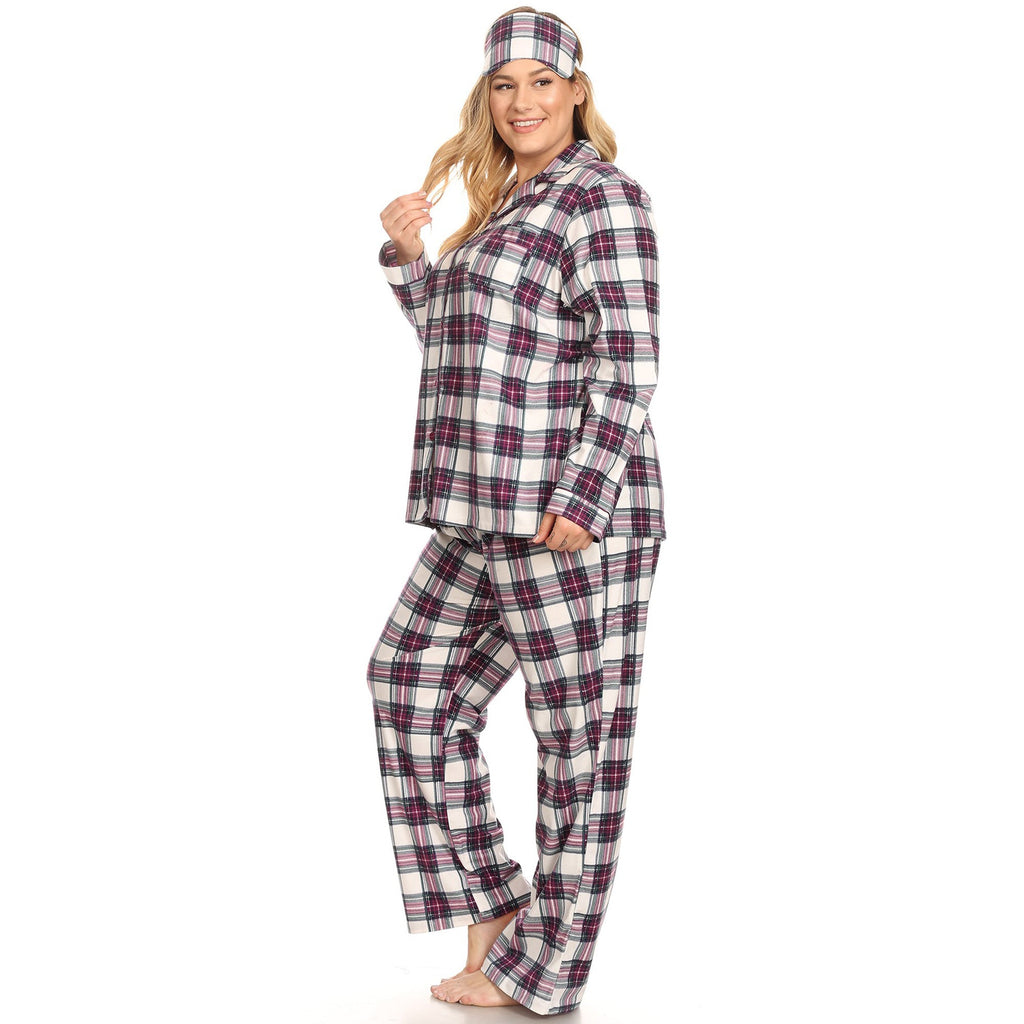 Three-Piece Pajama Set - Plus