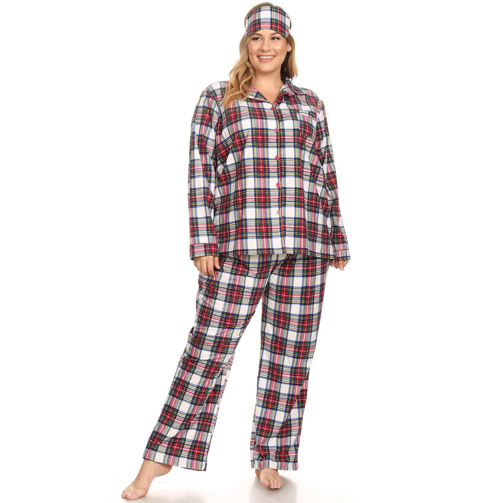 Three-Piece Pajama Set - Plus