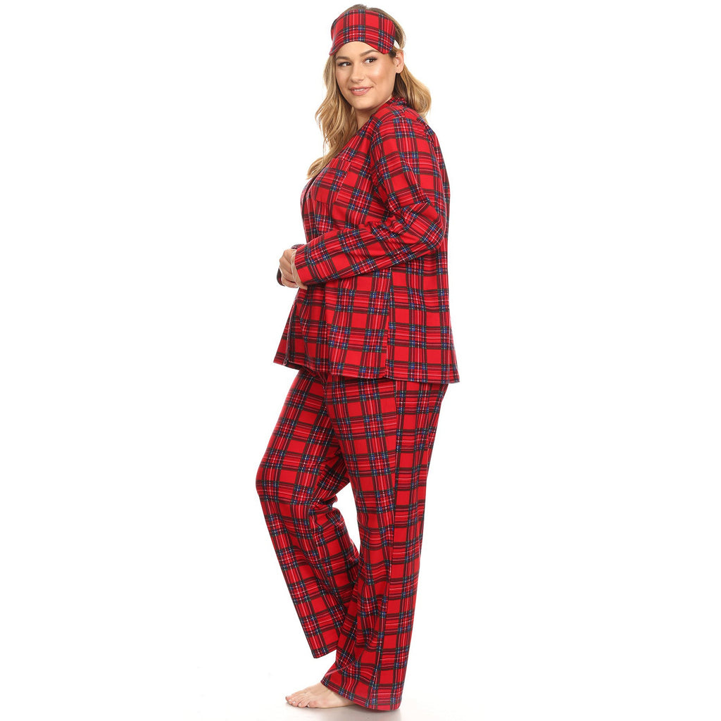 Three-Piece Pajama Set - Plus