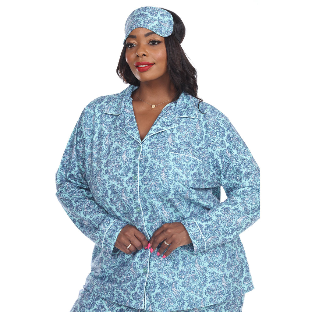 Three-Piece Pajama Set - Plus