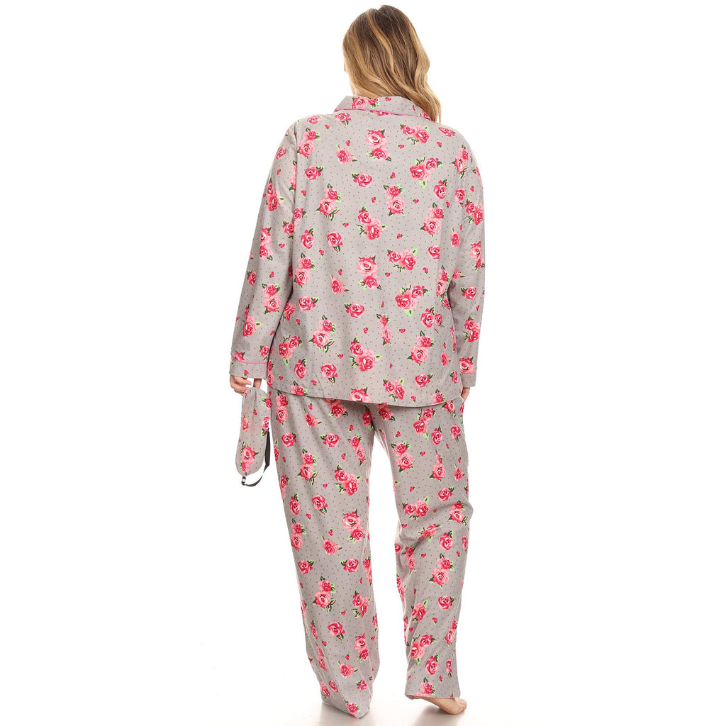 Three-Piece Pajama Set - Plus