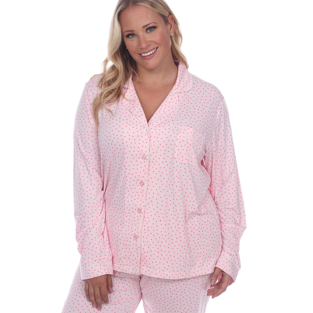 Long Sleeve Pajama Set - Plus