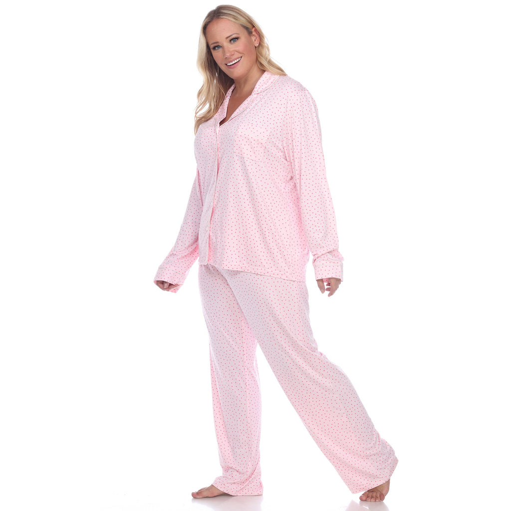 Long Sleeve Pajama Set - Plus