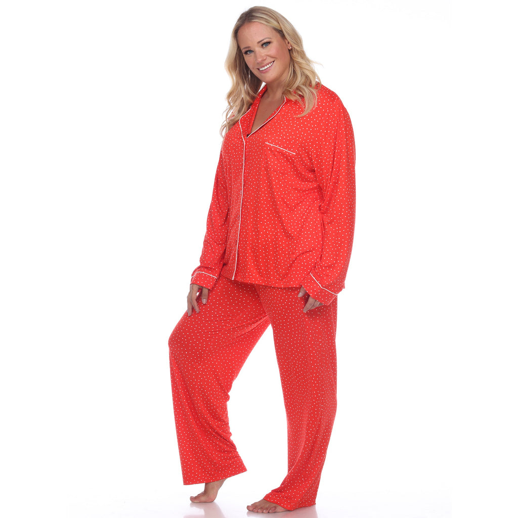 Long Sleeve Pajama Set - Plus