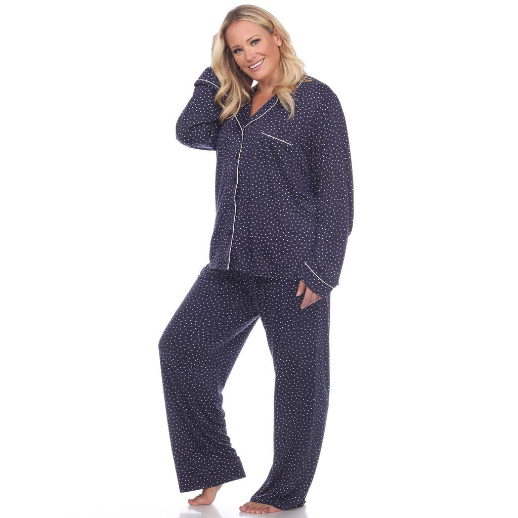 Long Sleeve Pajama Set - Plus