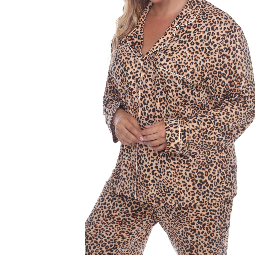 Long Sleeve Pajama Set - Plus