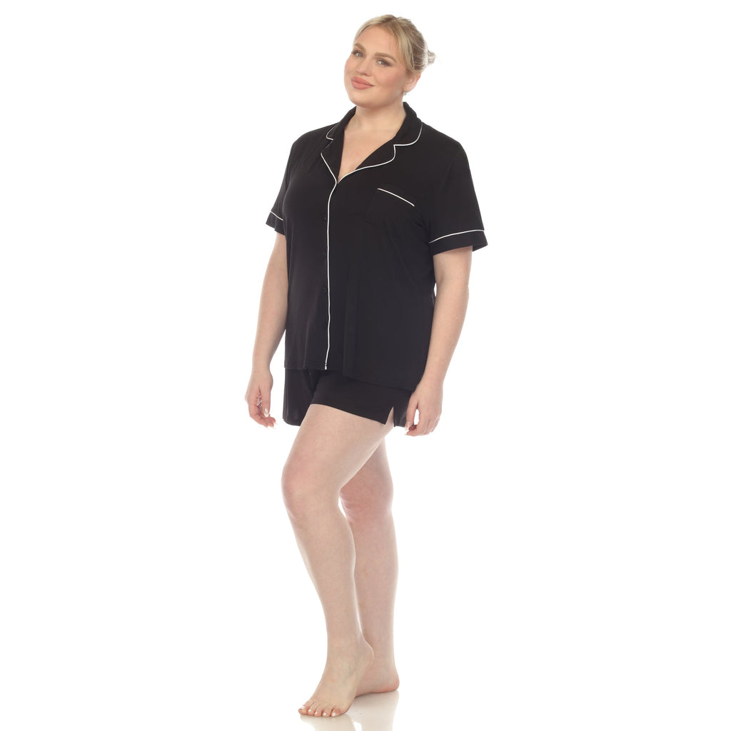 Short Sleeve Bamboo Pajama Set - Plus