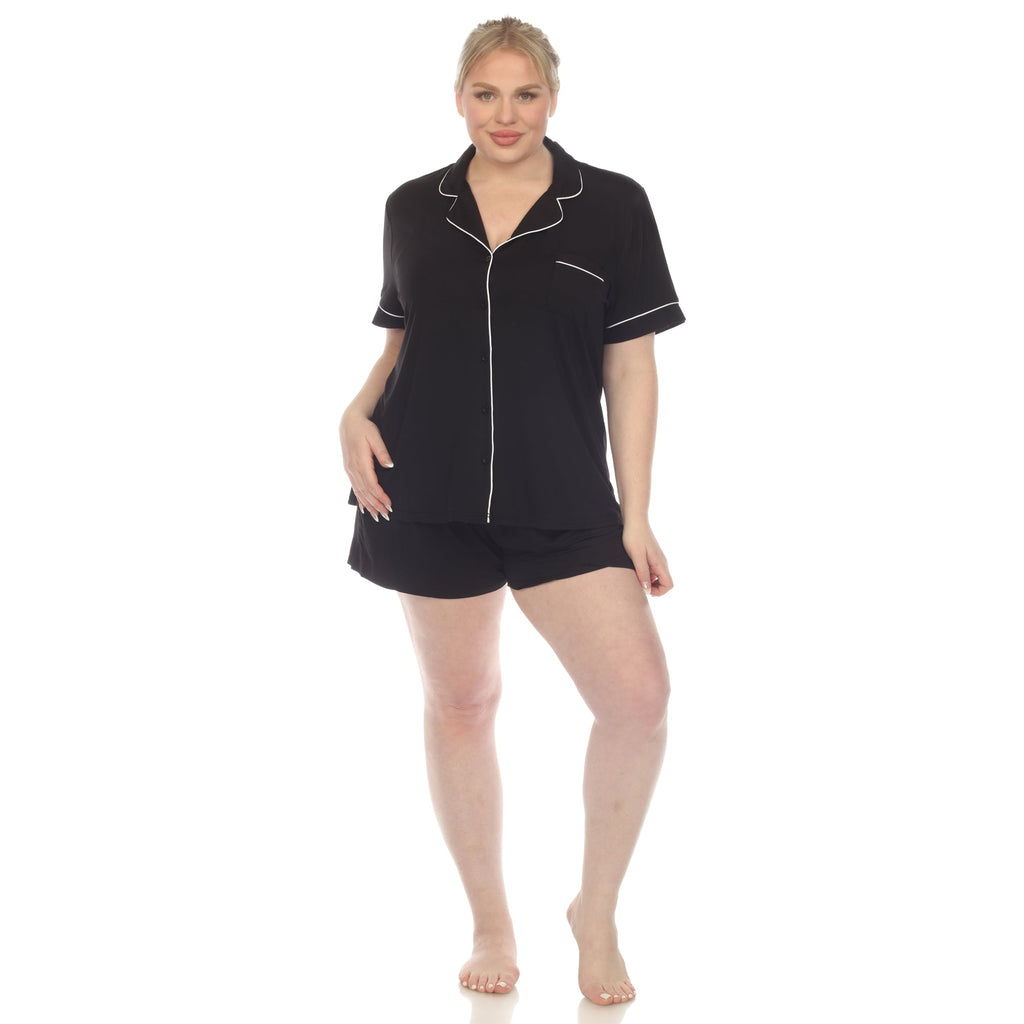 Short Sleeve Bamboo Pajama Set - Plus